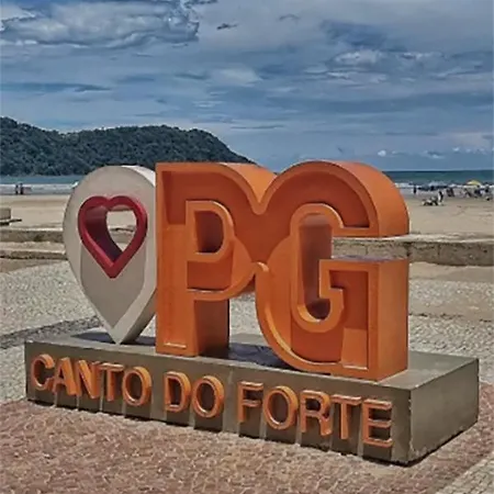 Lindo Apartamento Pe Na Areia Canto Do Forte Solemar Exterior photo